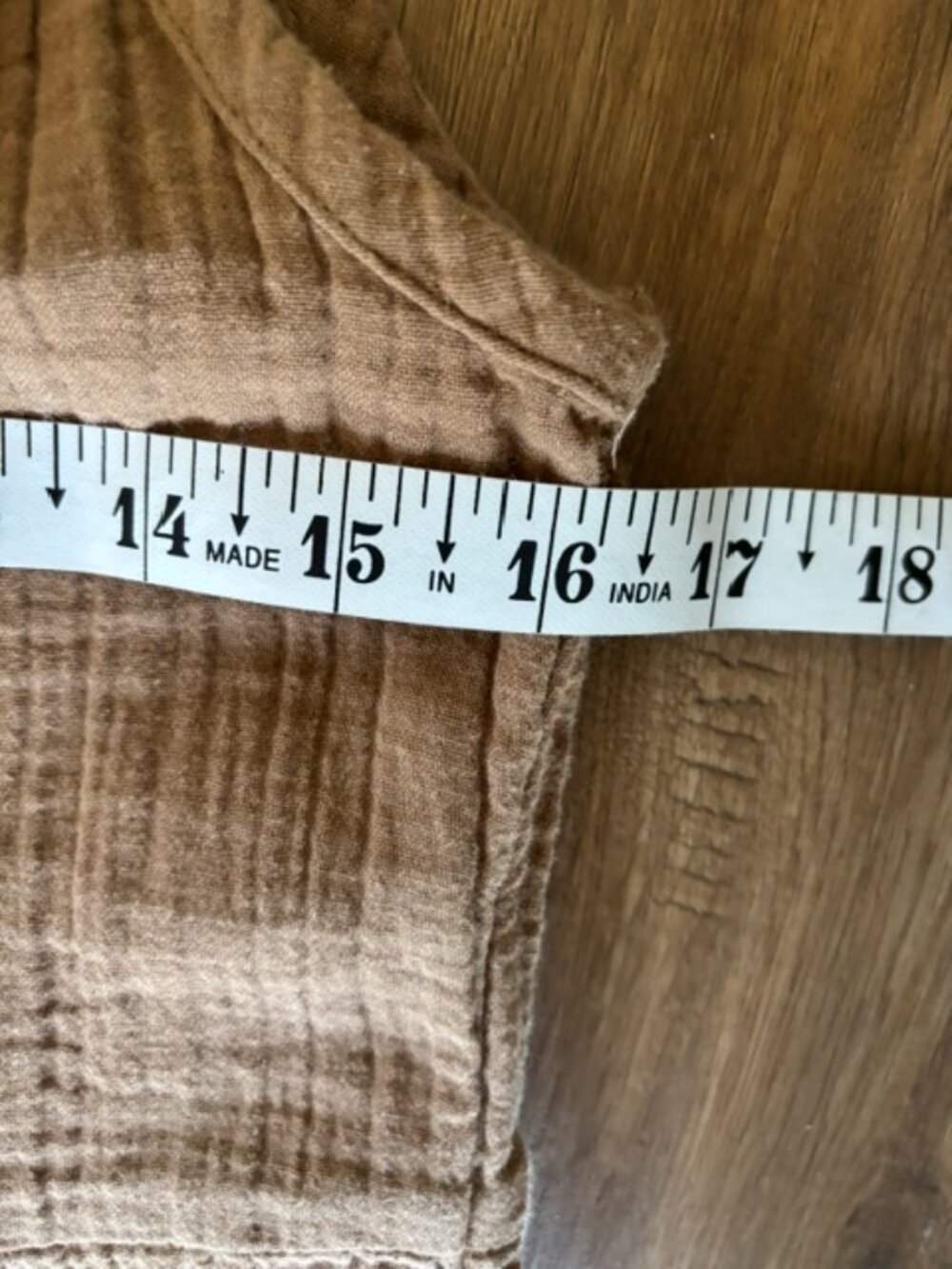 Quince Tan Organic Cotton Gauze Tiered Maxi Dress EUC XS - Picture 5 of 6